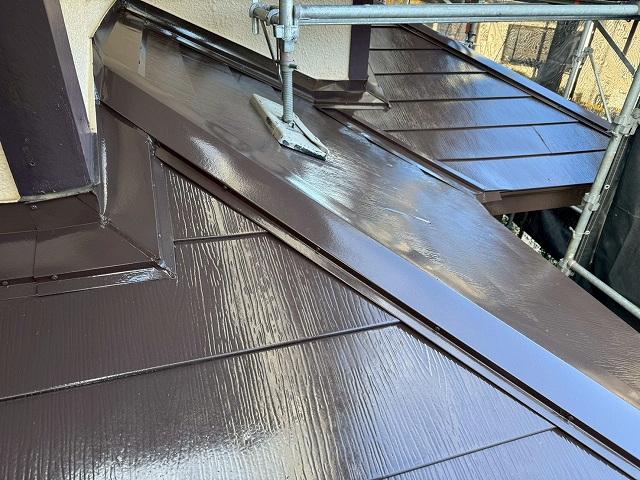 つくば市の屋根塗装現場　完工